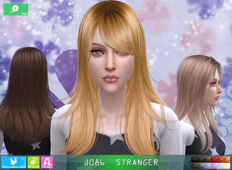 [Stranger] SIMS 4. Stranger SIMS hair. SIMS 3 Miku hair. Strange hair Salon 2015.