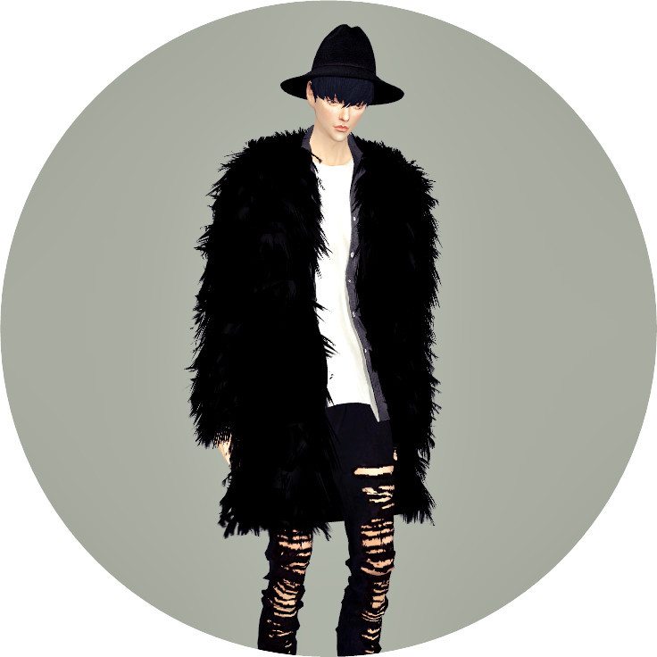 ACC_long fur jacket_bracelet category version by simsday - SimsDay